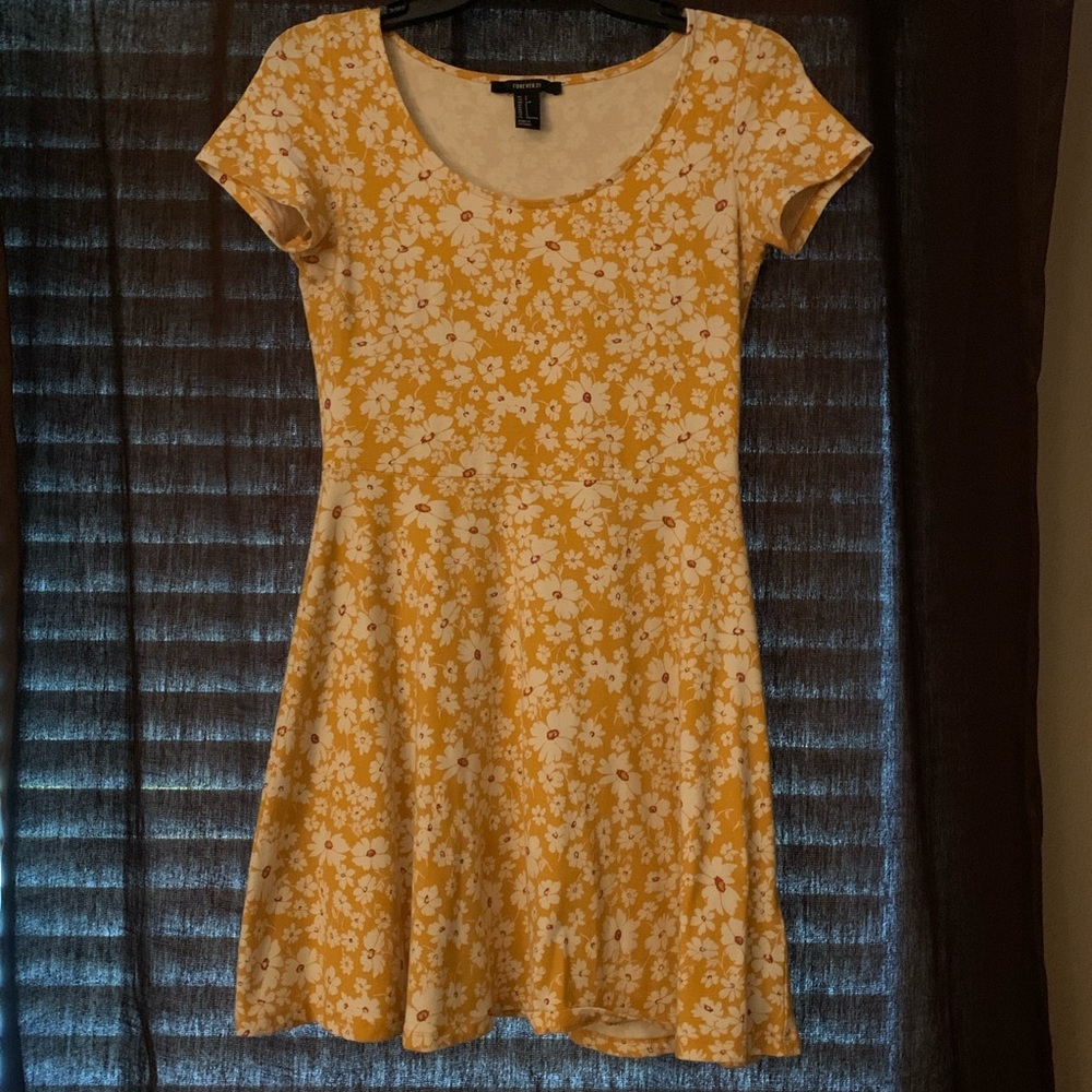 Forever 21 Yellow Floral Dress